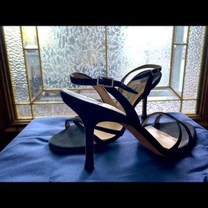Vintage Black Jimmy Choo Heel with Embellished Buckle